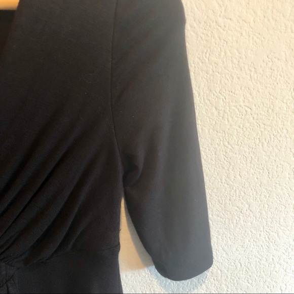 Anthropologie black ruched top - Picture 6 of 7
